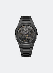 Jam Tangan D1 Milano Ultra Thin Bracelet Black DLC 40mm D1-UTBJ31