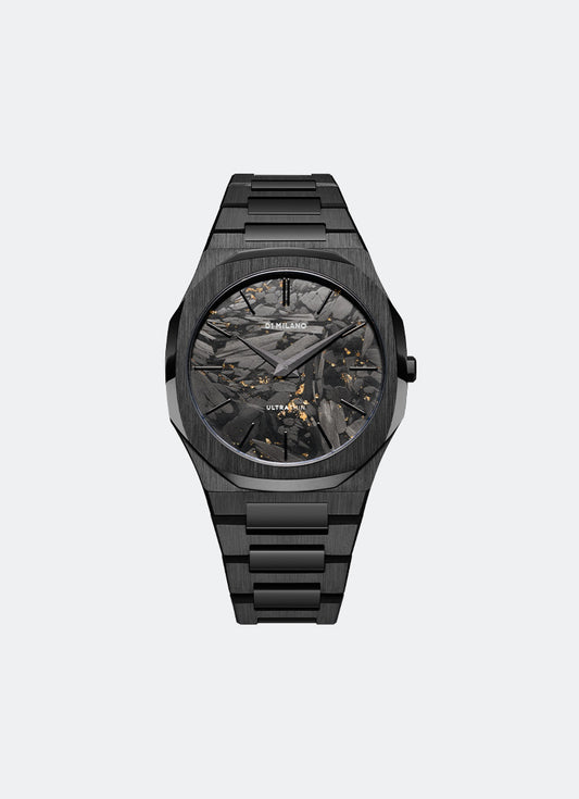 Jam Tangan D1 Milano Ultra Thin Bracelet Black DLC 40mm D1-UTBJ31