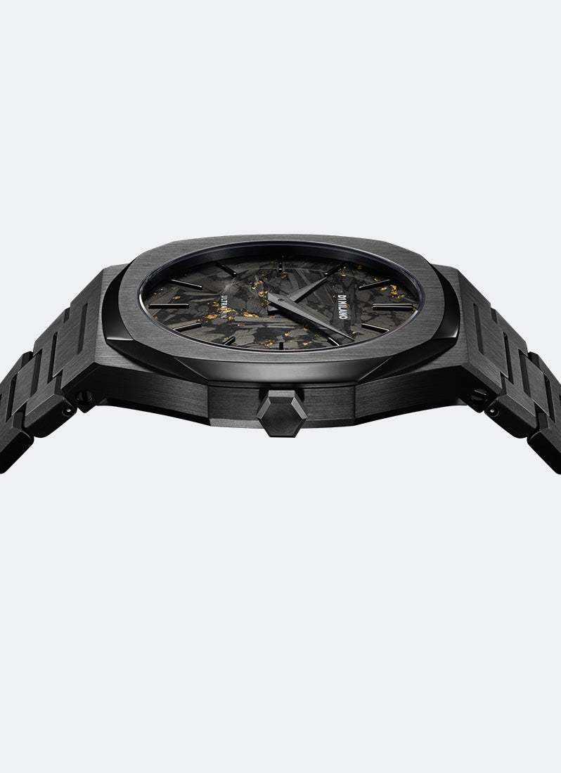 Jam Tangan D1 Milano Ultra Thin Bracelet Black DLC 40mm D1-UTBJ31
