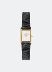 Jam Tangan Daniel Wellington Bound Mini Black Lizard Gold (17mm x 25.9mm) DW00100903