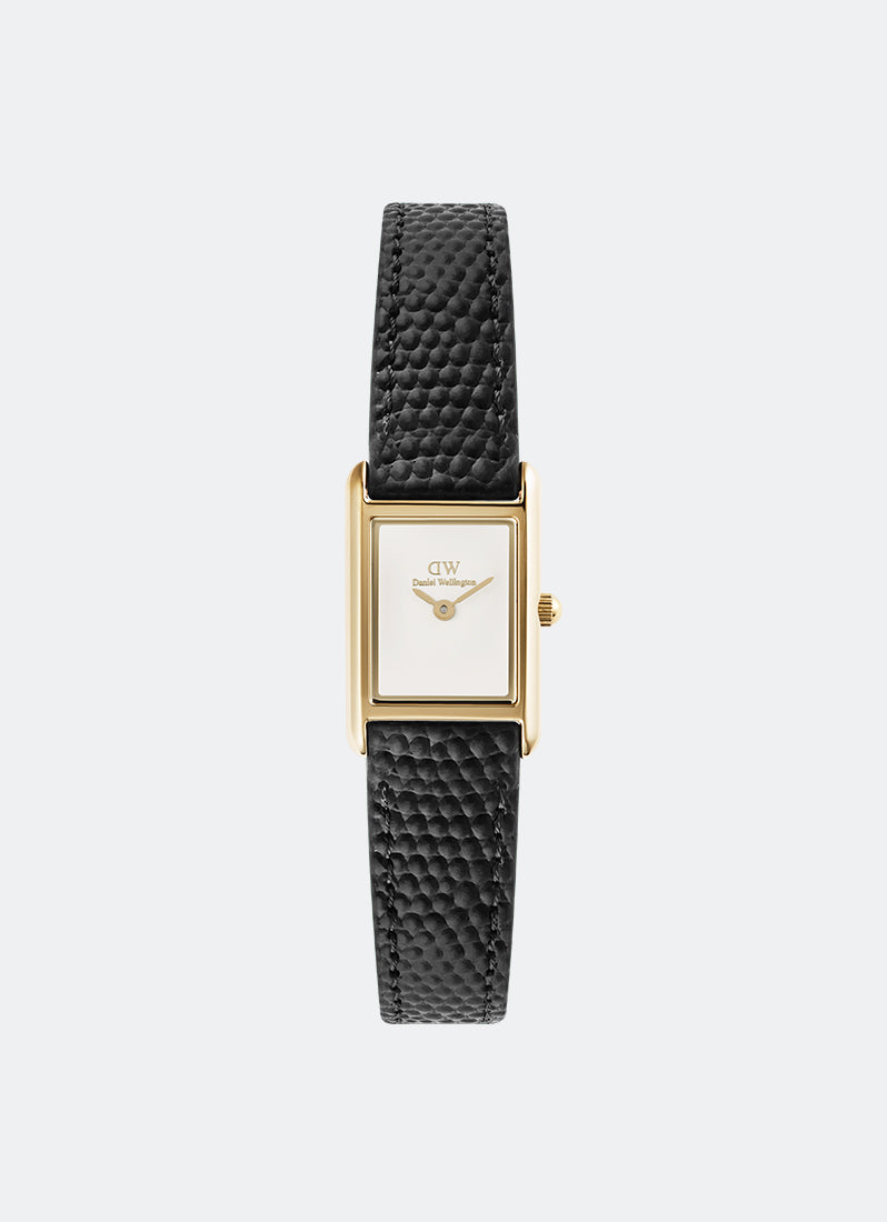 Jam Tangan Daniel Wellington Bound Mini Black Lizard Gold (17mm x 25.9mm) DW00100903