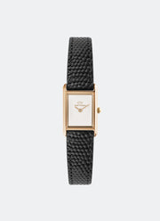 Jam Tangan Daniel Wellington Bound Mini Black Lizard Rose Gold (17mm x 25.9mm) DW00100907