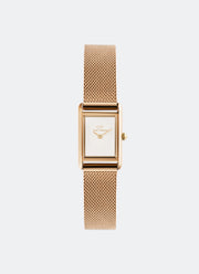 Jam Tangan Daniel Wellington Bound Mini Melrose White Rose Gold (17mm x 25.9mm) DW00100929 