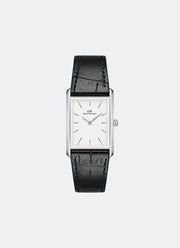 Jam Tangan Daniel Wellington Bound White Black Crocodile Silver (35x24) DW00100697