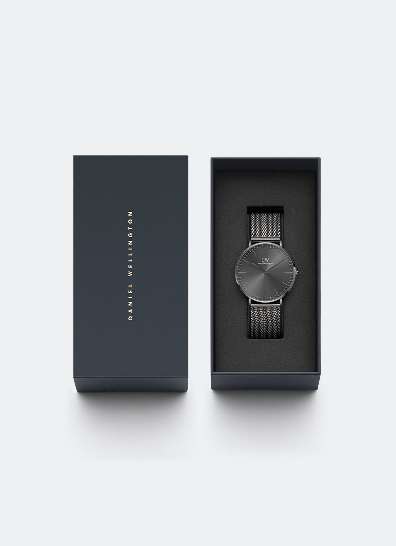 Jam Tangan Daniel Wellington Classic 40 Anthracite Grey Sunray DW00100630