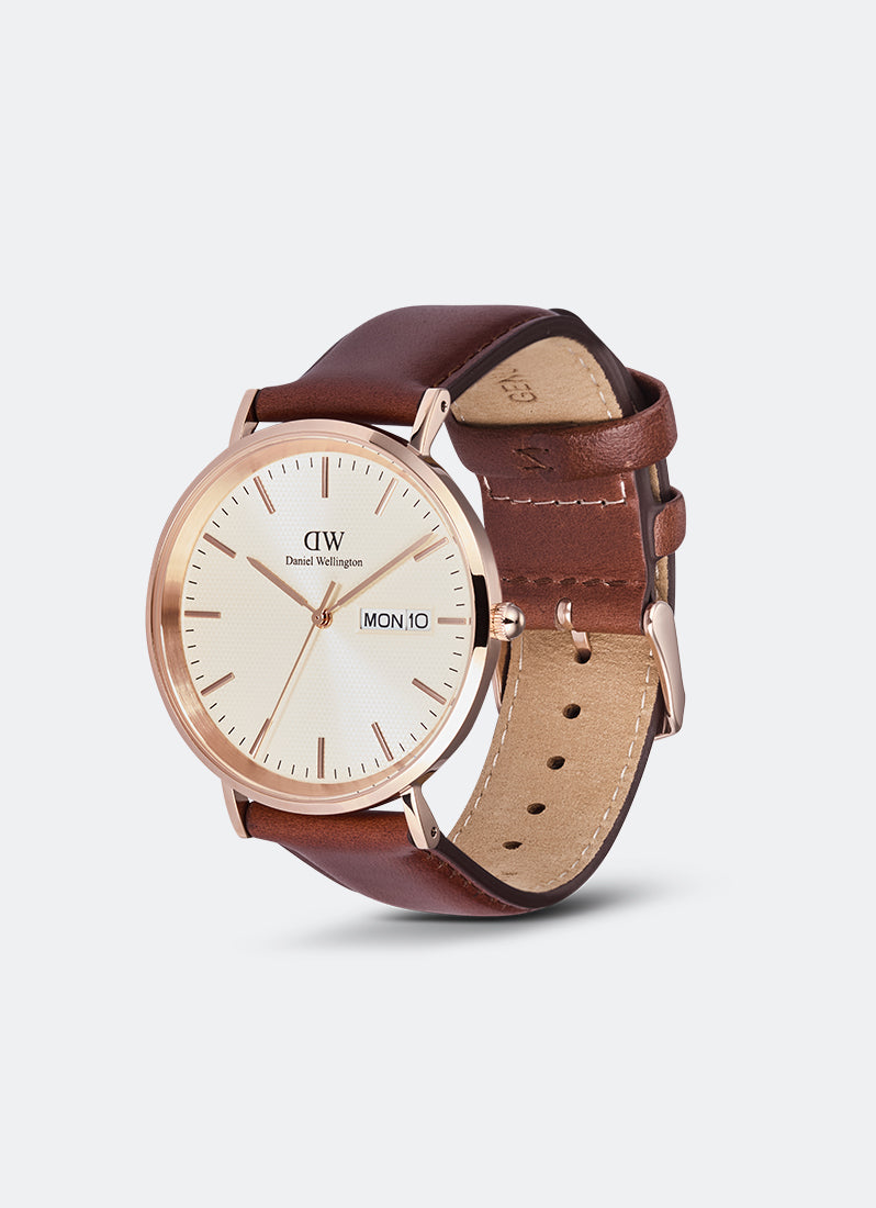 Jam Tangan Daniel Wellington Classic Day Display St. Mawes Champagne Rose Gold (40) DW00100829