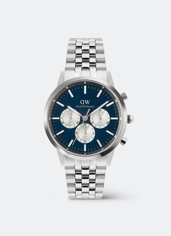 Iconic Arctic Chronograph Arch Panda 5-Link Silver (42) DW00100874