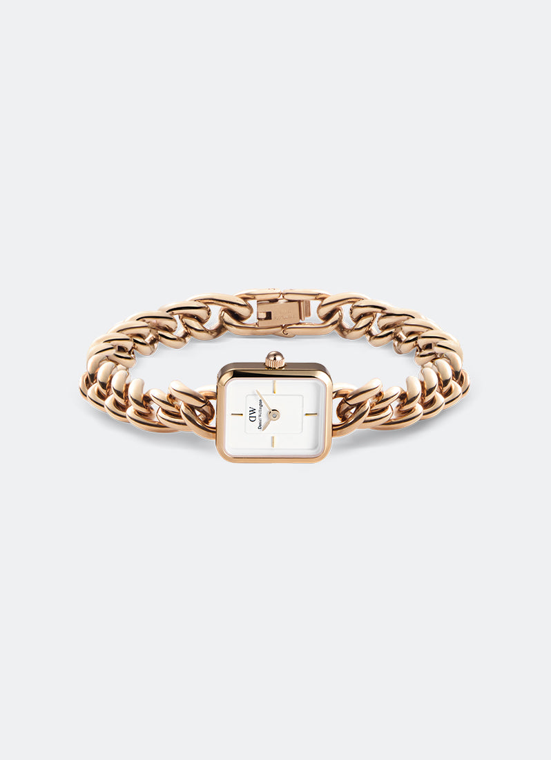 Jam Tangan Daniel Wellington Jolie Chain Rose Gold (15.4x18.2) DW00100835