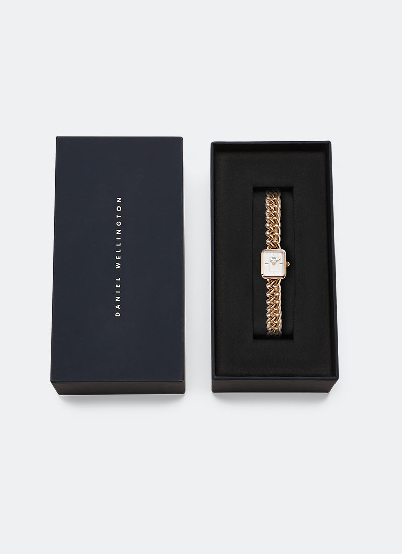 Jam Tangan Daniel Wellington Jolie Chain Rose Gold (15.4x18.2) DW00100835