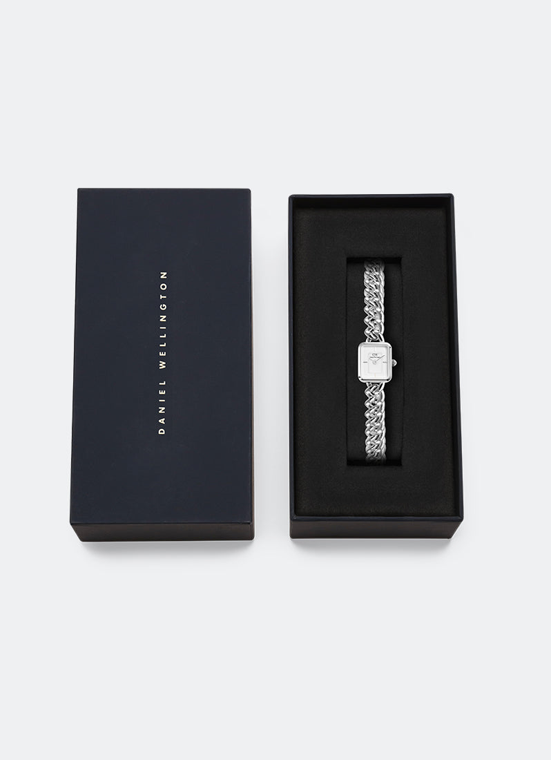 Jam Tangan Daniel Wellington Jolie Chain Silver (15.4x18.2) DW00100834