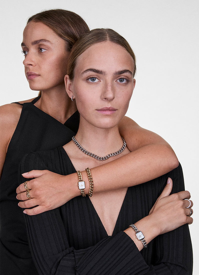 Jam Tangan Daniel Wellington Jolie Chain Silver (15.4x18.2) DW00100834