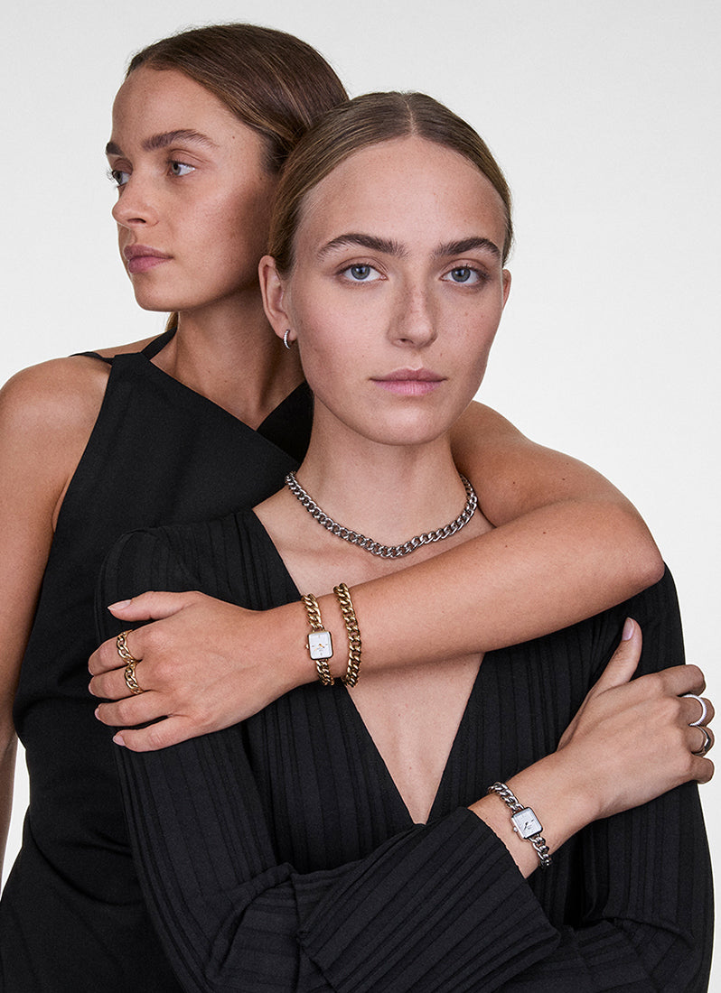 Jam Tangan Daniel Wellington Jolie Chain Silver (15.4x18.2) DW00100834