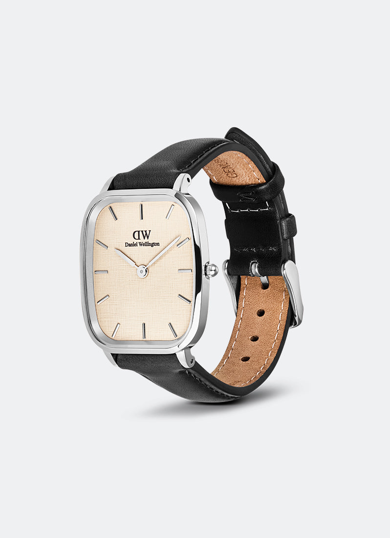 Jam Tangan Daniel Wellington Marlon Sheffield Linen Silver (32x36.3) DW00100813