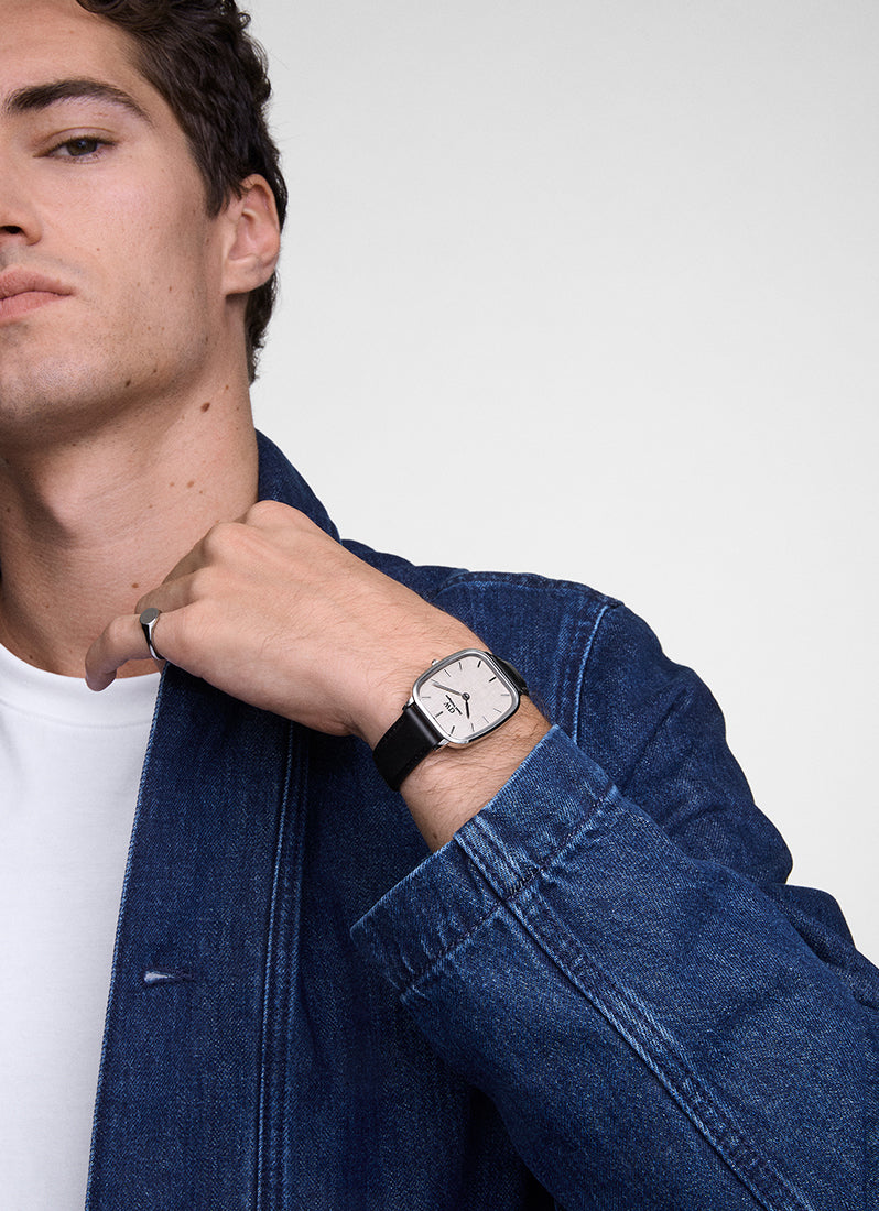 Jam Tangan Daniel Wellington Marlon Sheffield Linen Silver (32x36.3) DW00100813
