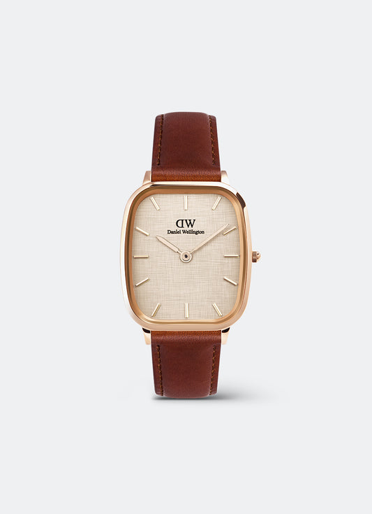 Jam Tangan Daniel Wellington Marlon St. Mawes Linen Rose Gold (32x36.3) DW00100816