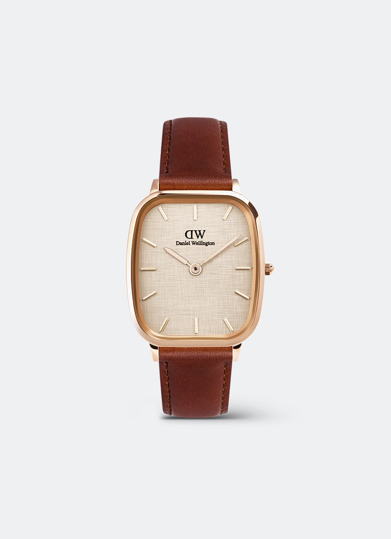 Jam Tangan Daniel Wellington Marlon St. Mawes Linen Rose Gold (32x36.3) DW00100816