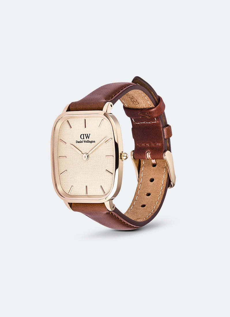 Jam Tangan Daniel Wellington Marlon St. Mawes Linen Rose Gold (32x36.3) DW00100816
