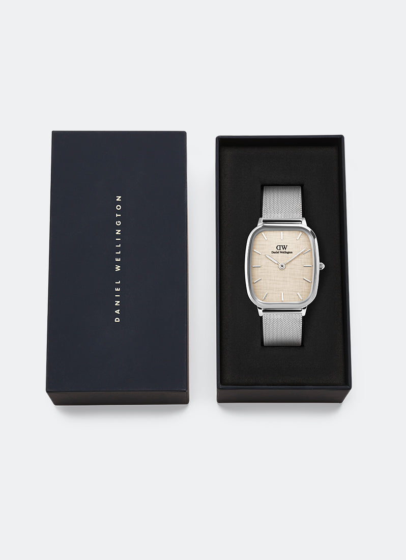 Jam Tangan Daniel Wellington Marlon Sterling Linen Silver (32x36.3) DW00100814