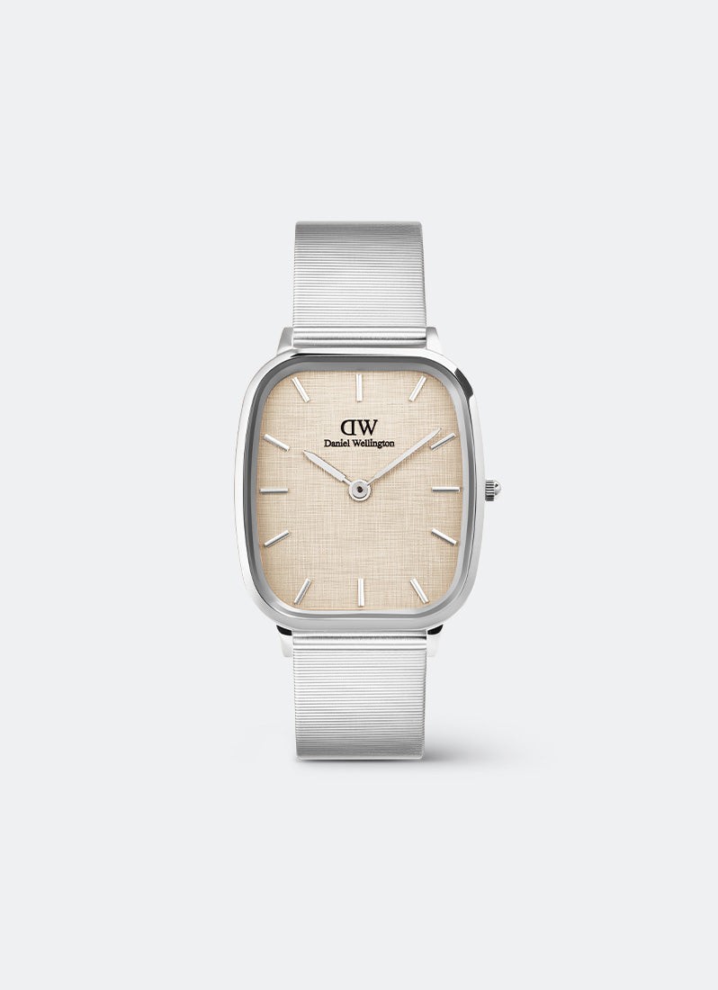 Jam Tangan Daniel Wellington Marlon Sterling Wire Linen Silver (32x36.3) DW00100812