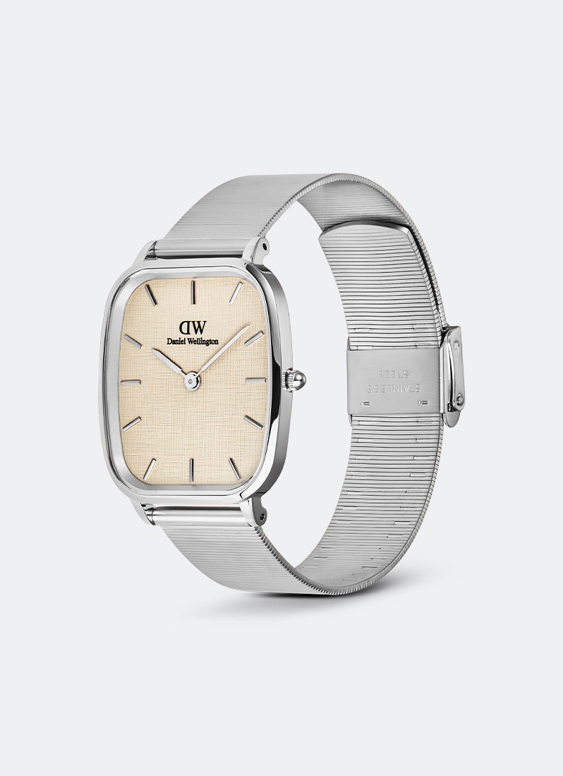 Jam Tangan Daniel Wellington Marlon Sterling Wire Linen Silver (32x36.3) DW00100812