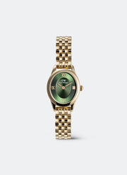 Jam Tangan Daniel Wellington Ophelia Mini Beans Link Emerald Gold (25.5x22) DW00100804