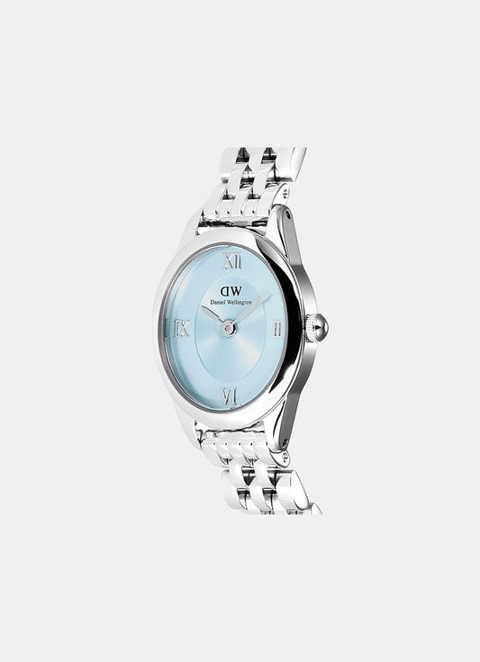 Jam Tangan Daniel Wellington Ophelia Mini Beans Link Ice Blue Silver (25.5x22) DW00100809