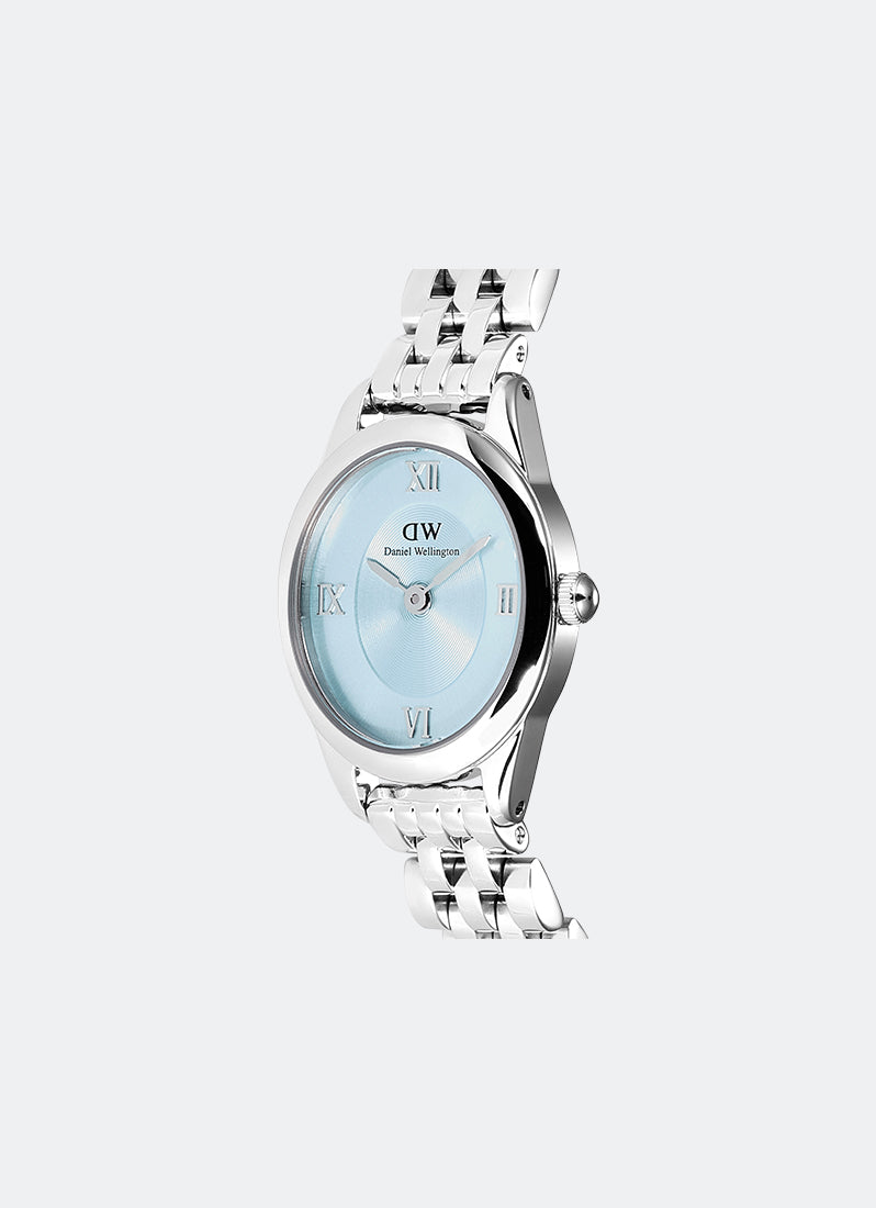 Jam Tangan Daniel Wellington Ophelia Mini Beans Link Ice Blue Silver (25.5x22) DW00100809