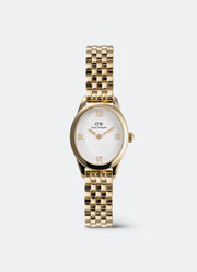 Jam Tangan Daniel Wellington Ophelia Mini Beans Link White Gold (25.5x22) DW00100803