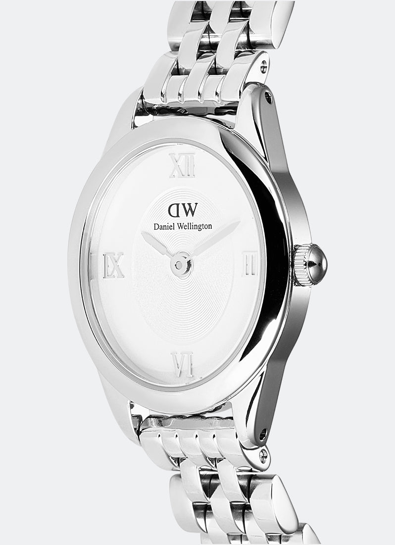 Jam Tangan Daniel Wellington Ophelia Mini Beans Link White Silver (25.5x22) DW00100808