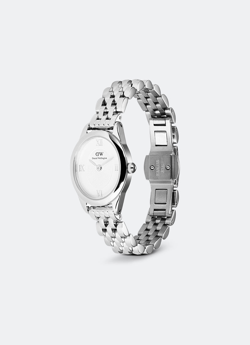Jam Tangan Daniel Wellington Ophelia Mini Beans Link White Silver (25.5x22) DW00100808