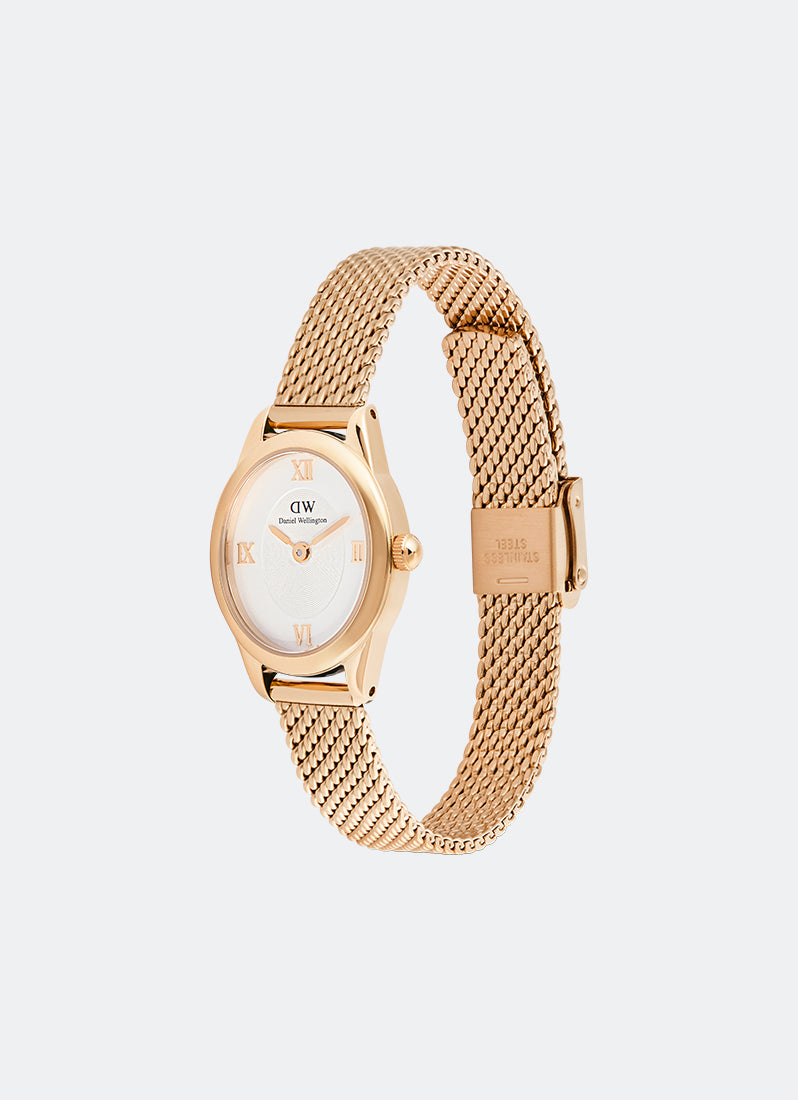 Jam Tangan Daniel Wellington Ophelia Mini Mesh White Rose Gold (22mm x 25.5mm) DW00100940