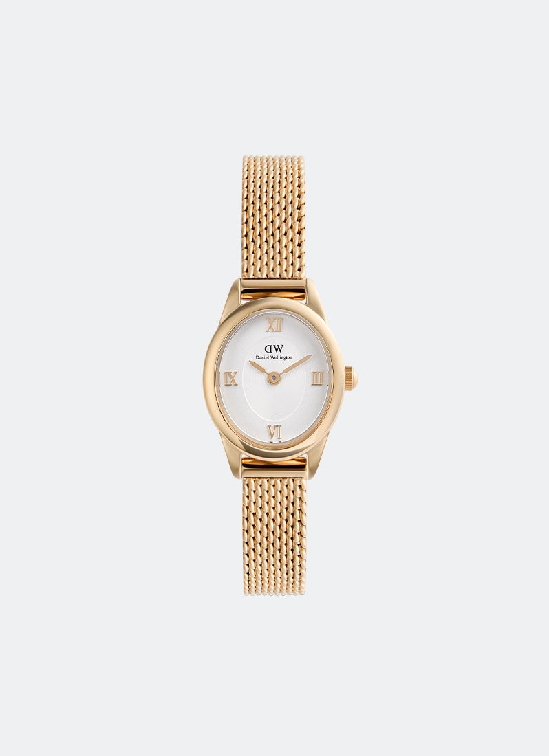 Ophelia Mini Mesh White Rose Gold (22mm x 25.5mm) DW00100940