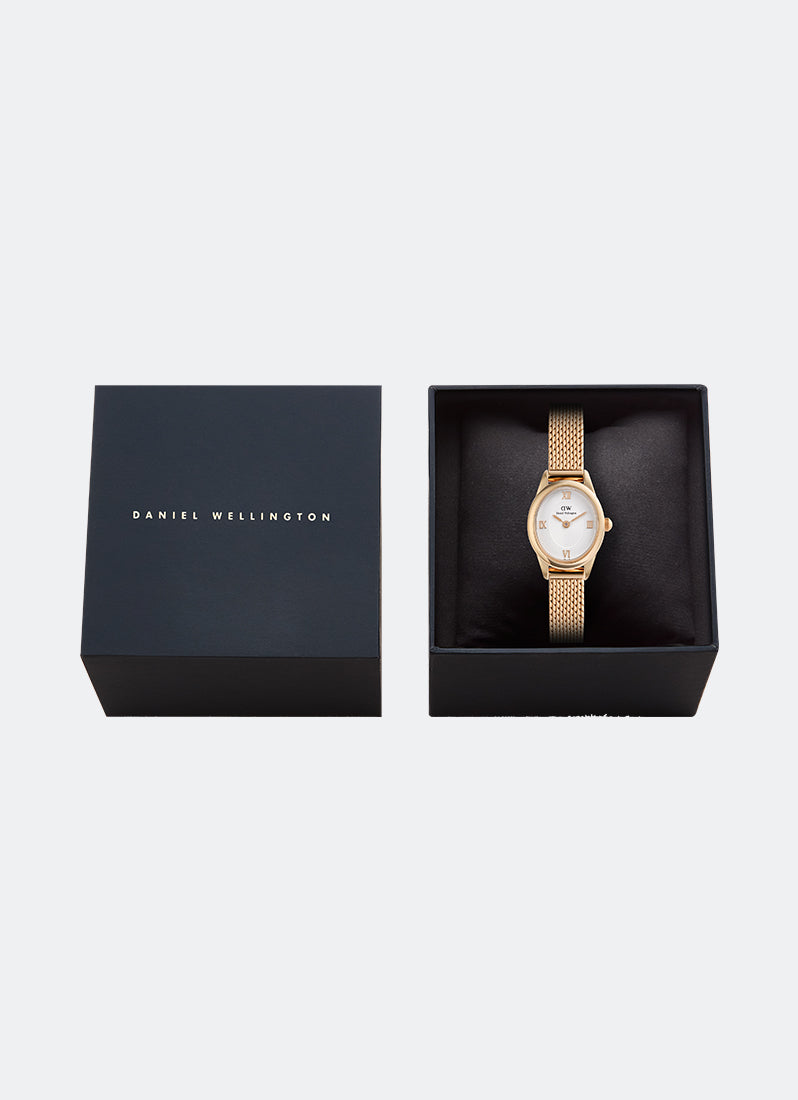 Jam Tangan Daniel Wellington Ophelia Mini Mesh White Rose Gold (22mm x 25.5mm) DW00100940