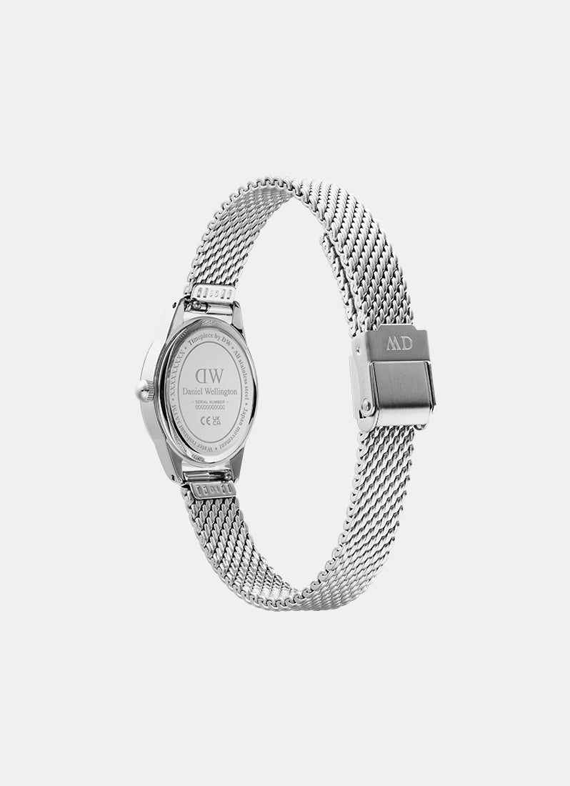 Jam Tangan Daniel Wellington Ophelia Mini Mesh White Silver (22mm x 25.5mm) DW00100938