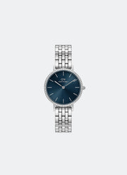 Jam Tangan Daniel Wellington Petite 28 Bezel 5-link Arctic Sunray S DW00100664
