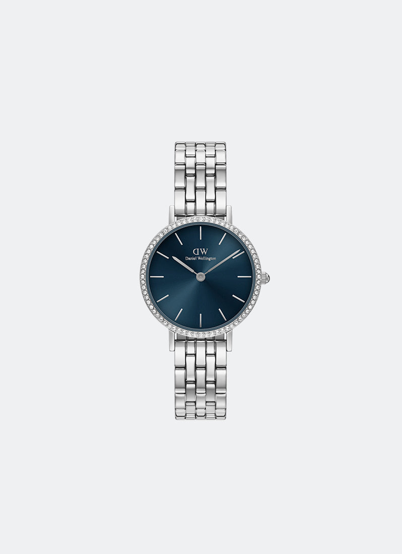 Jam Tangan Daniel Wellington Petite 28 Bezel 5-link Arctic Sunray S DW00100664
