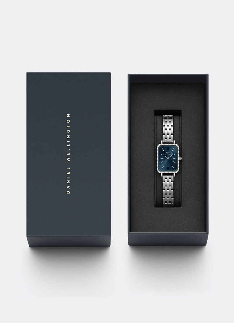 Jam Tangan Daniel Wellington Quadro 20x26 Bezel 5- link Arctic Sunray S DW00100670