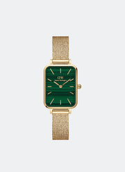 Jam Tangan Daniel Wellington Quadro Green Pressed Evergold Gold (20x26) DW00100561