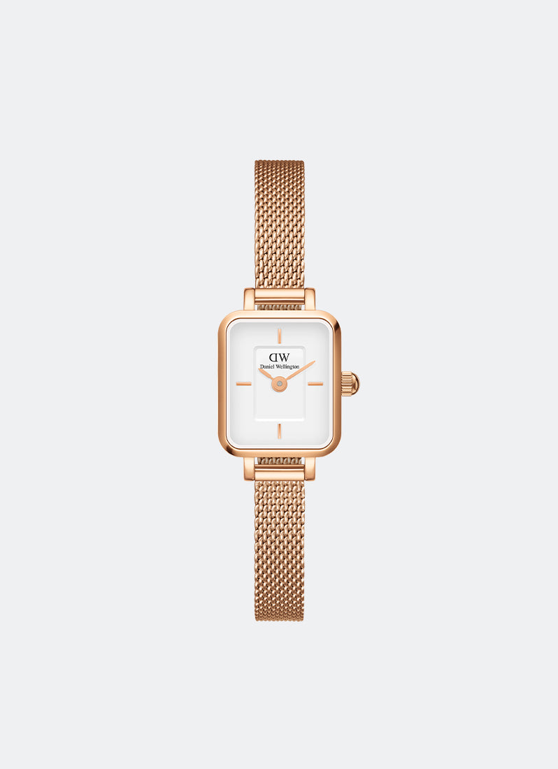 Jam Tangan Daniel Wellington Quadro Mini 15x18 Melrose RG White DW00100727