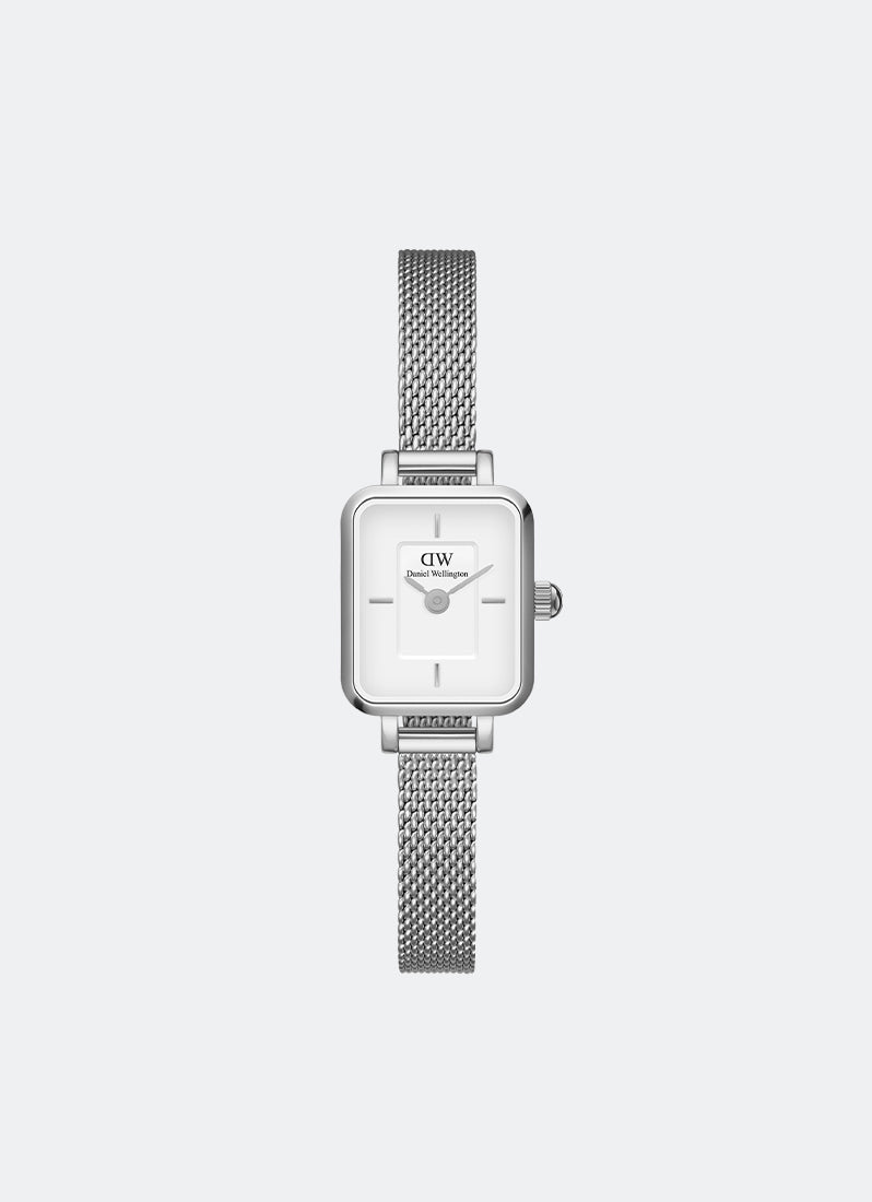 Jam Tangan Daniel Wellington Quadro Mini 15x18 Sterling S White DW00100726