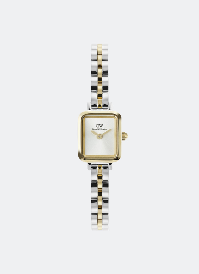 Jam Tangan Daniel Wellington Quadro Mini Arch 3- Link Two Tone Gold (15.4mm x 18.2mm) DW00100925