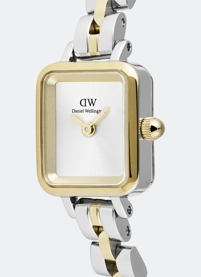 Jam Tangan Daniel Wellington Quadro Mini Arch 3- Link Two Tone Gold (15.4mm x 18.2mm) DW00100925