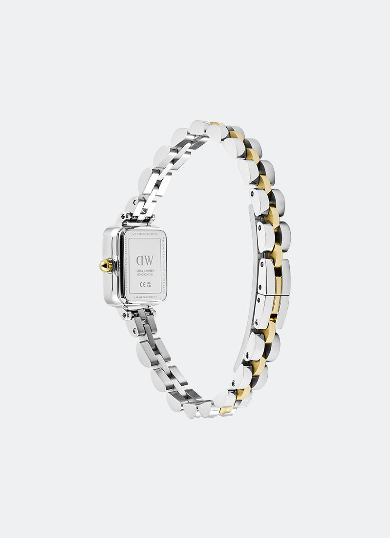 Jam Tangan Daniel Wellington Quadro Mini Arch 3- Link Two Tone Gold (15.4mm x 18.2mm) DW00100925