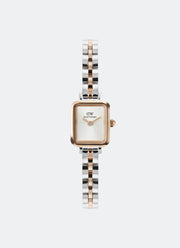 Jam Tangan Daniel Wellington Quadro Mini Arch 3- Link Two Tone Rose Gold (15.4mm x 18.2mm) DW00100926