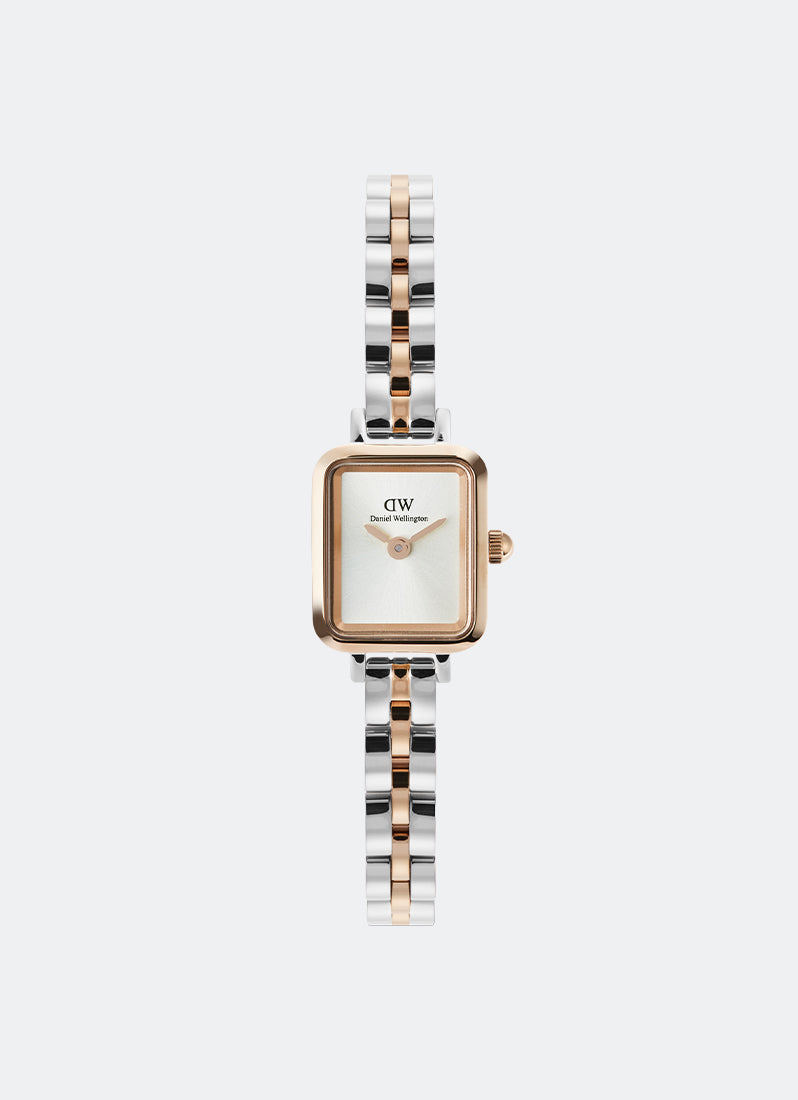 Jam Tangan Daniel Wellington Quadro Mini Arch 3- Link Two Tone Rose Gold (15.4mm x 18.2mm) DW00100926