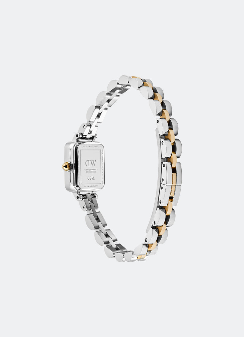 Jam Tangan Daniel Wellington Quadro Mini Arch 3- Link Two Tone Rose Gold (15.4mm x 18.2mm) DW00100926
