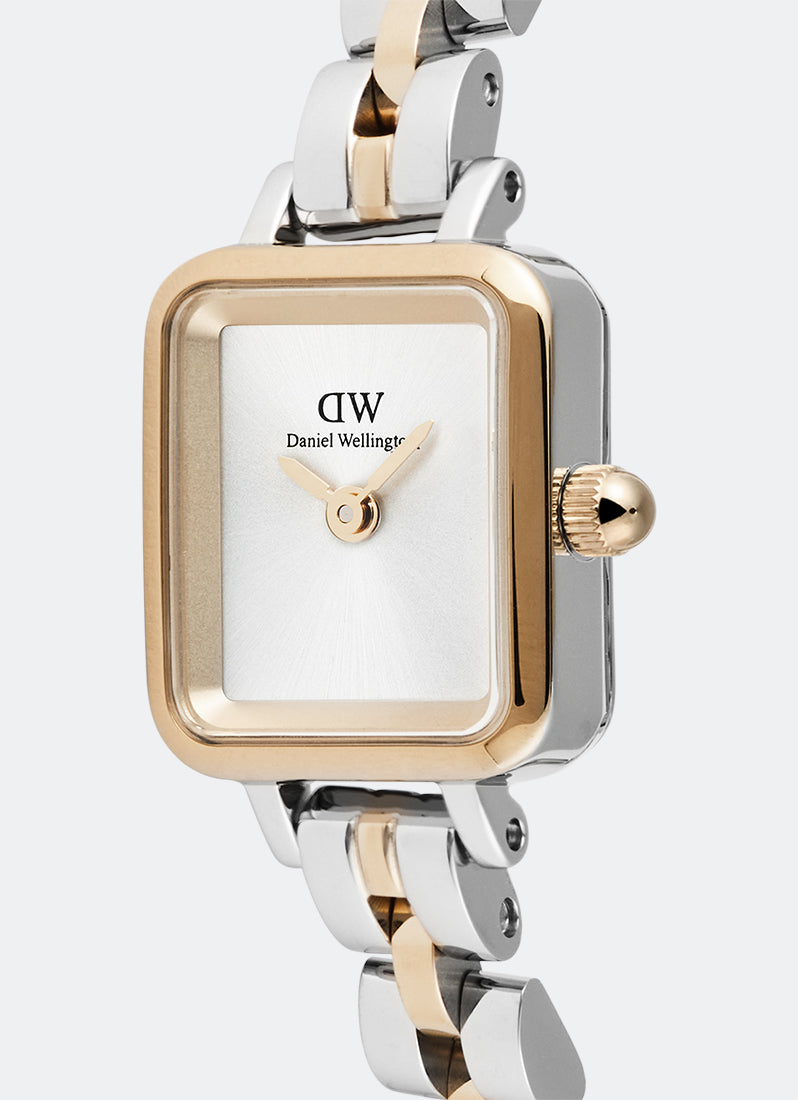 Jam Tangan Daniel Wellington Quadro Mini Arch 3- Link Two Tone Rose Gold (15.4mm x 18.2mm) DW00100926