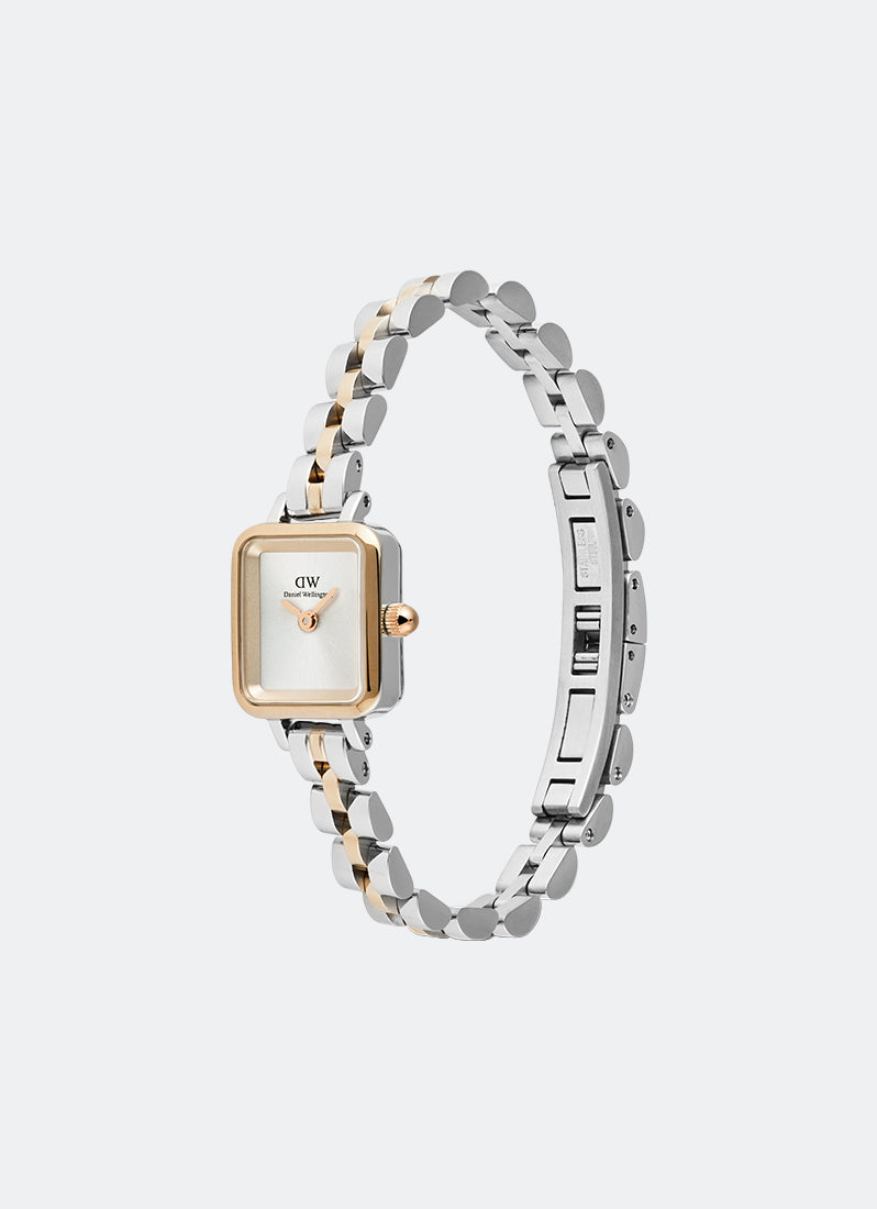 Jam Tangan Daniel Wellington Quadro Mini Arch 3- Link Two Tone Rose Gold (15.4mm x 18.2mm) DW00100926