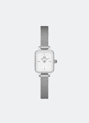 Jam Tangan Daniel Wellington Quadro Mini Bezel Lumine 15x18 Sterling S White DW00100732