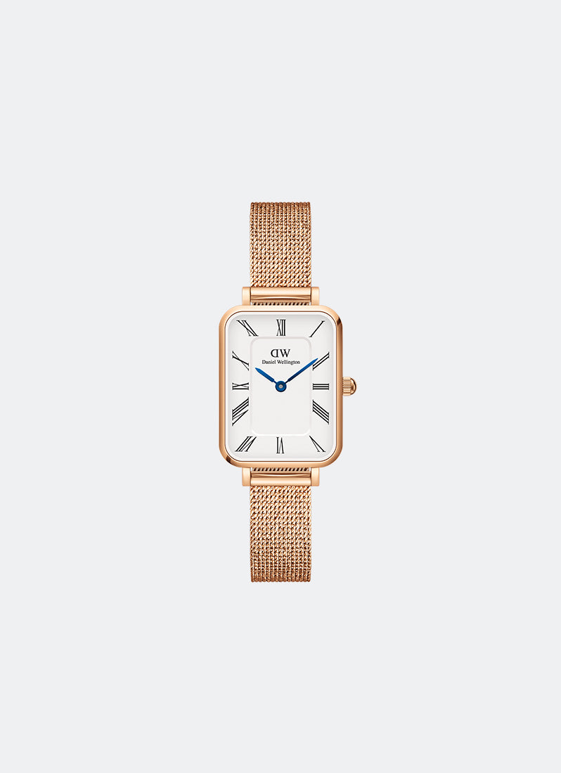Jam Tangan Daniel Wellington Quadro Roman numerals 20x26 Melrose RG White DW00100687